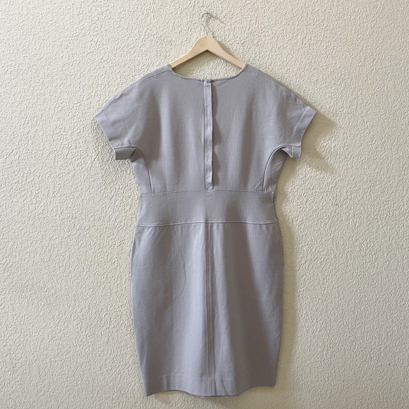 Winser London Dress Miracle Katherine Sheath Classic Work Office Minimal Gray 16 - Picture 4 of 11